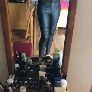 Only faux leather pants
